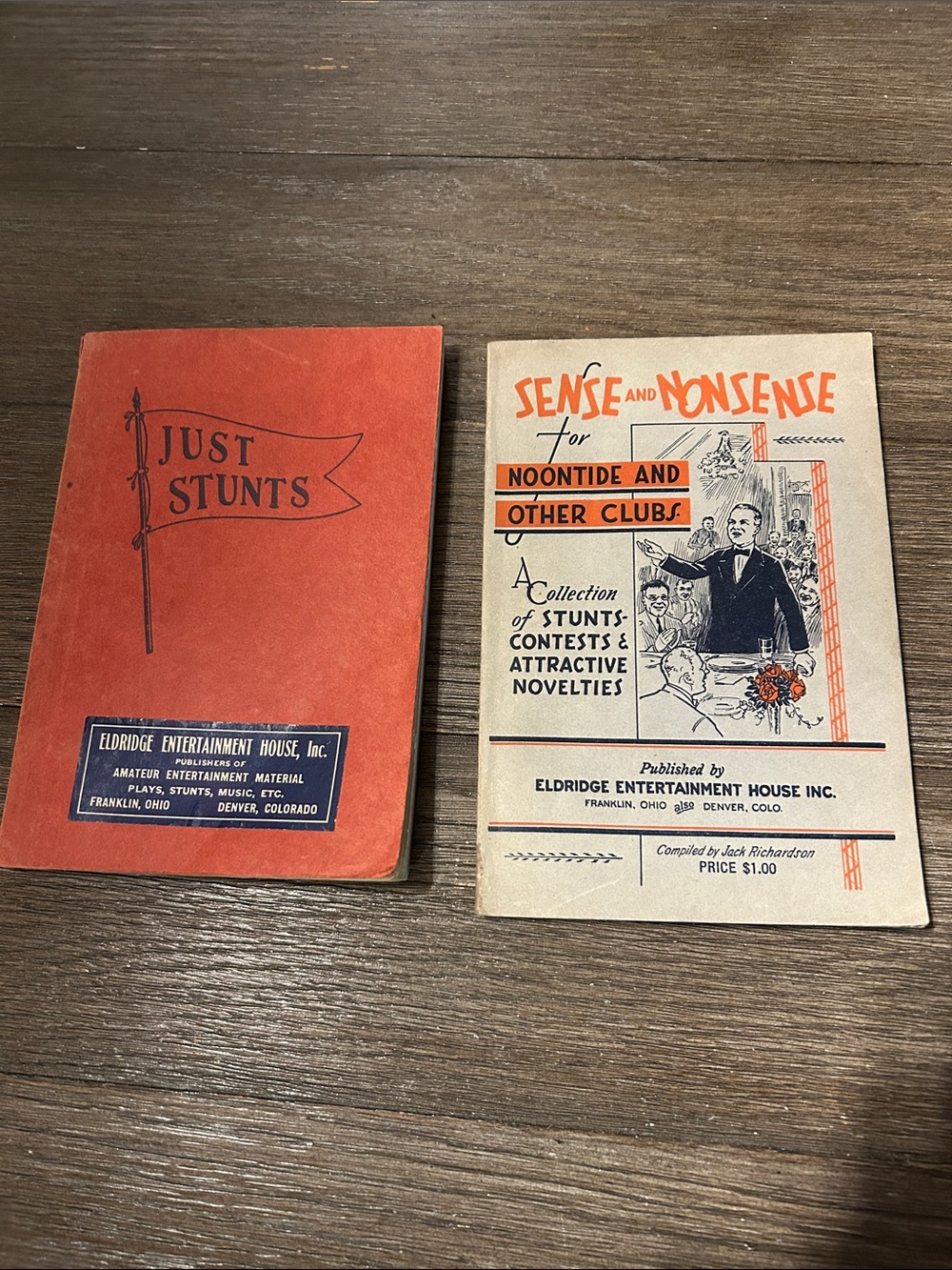 Vintage books for radio plays games funny groups clubs lodges 1920’s 1930’s